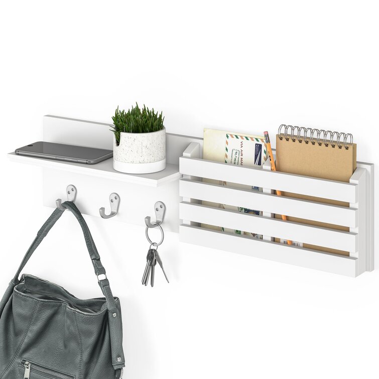 White mail and online key holder